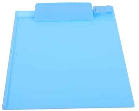 Portapapeles de plástico A5, soporte papel con Clip, carpetas escritura for aulas escolares y oficina, 3 uds para Oficinas,Restaurantes(Blue)
