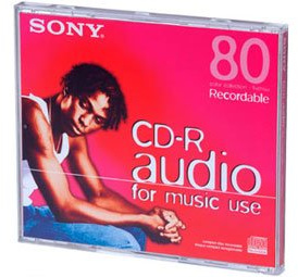 Sony CRM 80 CRY CD-R Audio Color Collection Red Blank CD 80 min