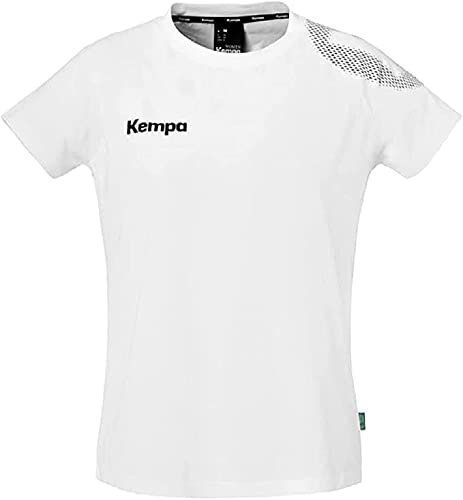 Kempa Herren Core 26 T-Shirt Women Damen Mädchen Handball Sport-Shirt Funktions-Shirt Trikot, Weiß, L EU