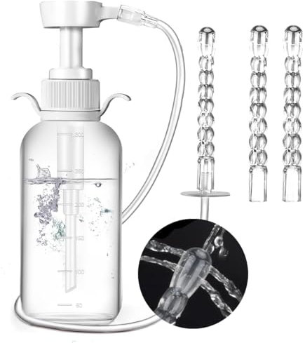 Po Dusche Einlauf Zur Darmreinigung - Klistiere Zur Darmentleerung Für Männerr Und Frau (330ML-3 NOZZLES)