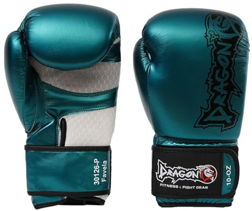 Favela Boxhandschuhe Muay Thai Kickboxen Sparring, Männer Damen, Boxsack Punchinghandschuhe, Kickboxhandschuhe MMA Kampfsport Training Schwarz Adult 8 10 12 oz Muay Thai Boxing Gloves (Türkis, 8 Oz)
