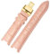 DKWOIS Lederarmband kompatibel mit MK Mk2277 2425 Tischkerben-Uhrenarmband Michael Kors Mike Coles Damen-Uhrenarmband(Pink gold buckle,18x9mm)