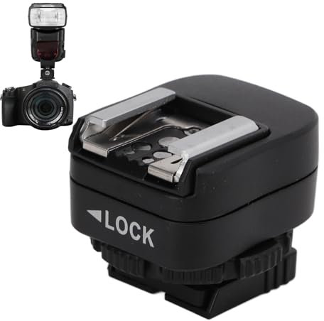 Adaptateur de Griffe TF-334, déclencheur de Flash d'appareil Photo avec Port de synchronisation PC Compatible avec Flash pour Les appareils Photo de la série A7 A9