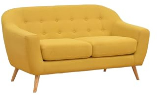 MUEBLIX.COM | Sofa Marte 2 Plazas | Sofas de Salón Modernos | Asiento, Respaldo y Apoyabrazos de Espuma de Poliuretano | Sofa de Diseño