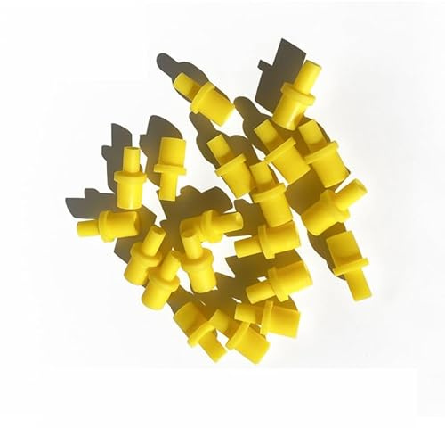 ThtRht Druckkopf-Reinigungsset, Spritzendüse, Konverter, 4 mm, gelber Gummi-Adapter für Epson Ecoank, HP Brother, Tintenstrahldrucker, Reinigungslösung, Druckkopfreiniger, Flüssigkeit, 5 Stück