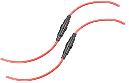 uxcell Inline Screw Type Fuse Holder 14 Gauge AWG 2Pcs for 5mm x 20mm Tube Fuse