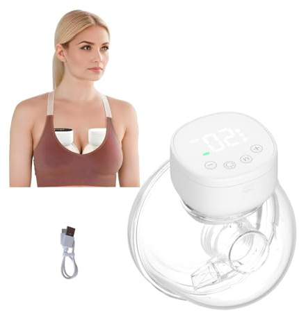 Extractor de leche portátil para maternidad eléctrico, con 3 modos, 9 niveles, indicador LED, silencioso, inalámbrico, recargable por USB, 1 unidad