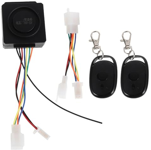 VINTORKY Alarma para Motocicletas y Bicicletas Eléctricas Sistema de y Mando Inalámbrico 36-72v, Diseñada para Seguridad en Desplazamientos y Estacionamiento