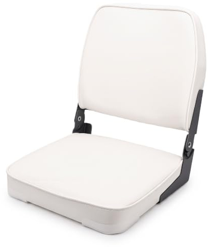 Dpofirs Folding Boat Seat, Boat Chair with Backrest and Comfortable Foam Padding, for Canoe Pontoon and Easy Storage