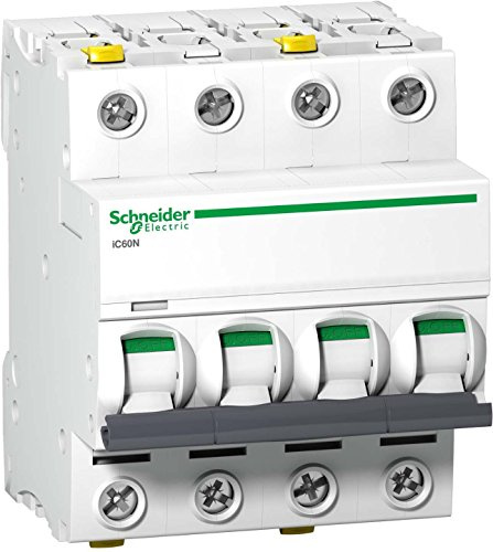 Schneider Electric iC60N MCB Leitungsschutzschalter Typ C, 4-polig 20A 440V, Abschaltvermögen 6 kA Acti 9