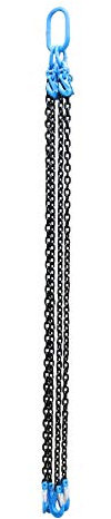 AB Tools-US Pro 4 Chaîne Levage Jambe Sling Chape Grab Crochet 2mètre chaîne 8mm 4.26 Tonne WLL