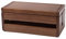 Insun Aufbewahrungsbox für Kabel und Steckdosenleiste, Kabelbox Holz Handgemacht, Kabelmanagement Box, Kabel Organizer Dunkelbraun 29.1x14.3x12.3cm