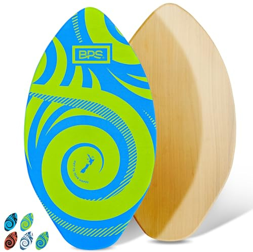 BPS Skimboard Koru - 76,2 cm EVA bleu avec accents vert citron