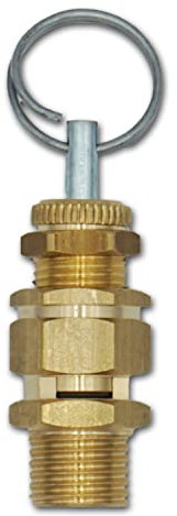 Válvula de seguridad ajustable 1/4 0-2 bar (no probada por componentes), válvula de alivio de presión de aire comprimido