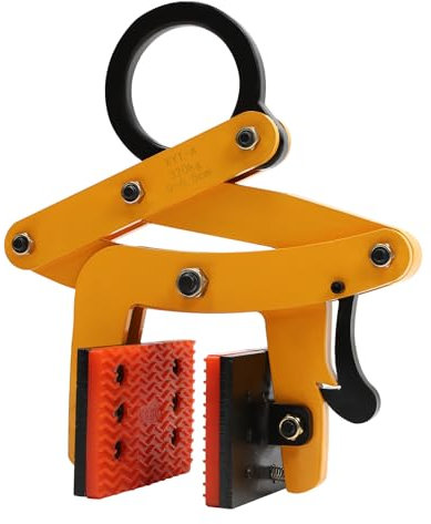 Pinza di fissaggio per bordo, 320 kg, morsetti di sollevamento verticali per sollevamento e trasporto, morsetto per estrattore pallet, 0-6,5 cm, può essere utilizzato con pallet