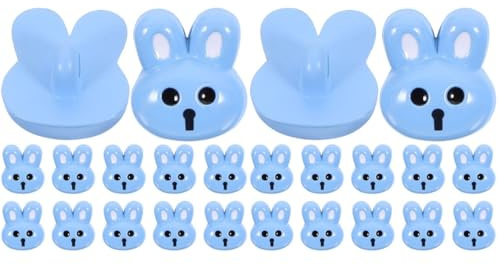 Tofficu Easter Themed Sewing Buttons 0.67 Inch Small Resin Bunny Buttons for DIY Crafts Garment Decoration and Clothing Embellishment