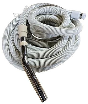 30 ft Beam Compatible Central Vacuum Hose - Lightweight Crush-Proof Design | Perfect Replacement for Older Beam & Compatible Systems | Standard 1.5 Inlet Fit (30 Feet)