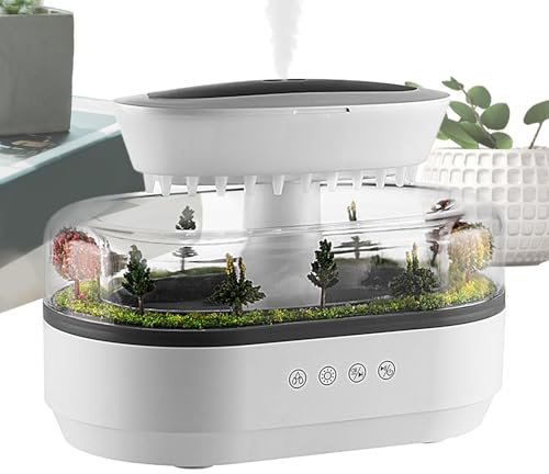 Macchina Diffusore Per Oli Essenziali | Diffusore di Profumi Decorativo a Goccia di Pioggia - Umidificatore d'Aria Rilassante | per Soggiorno Camera da Studio Dormitorio Meditazione