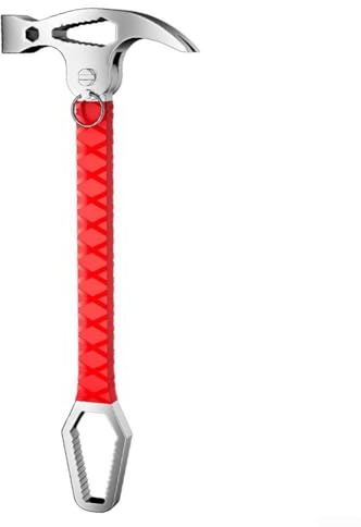 BlesConi Llave de martillo 2 en 1 con cabeza ajustable para quitar clavos y palanca, multiherramienta de 8-22 mm