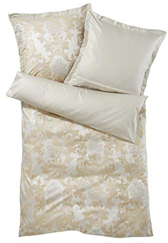 Curt Bauer Mako-Brokat-Damast Bettwäsche Louis XIV antikgold