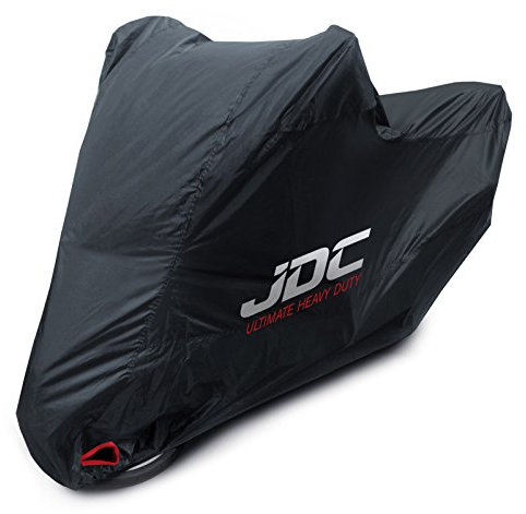 JDC Housse Moto 100% étanche – Ultimate Heavy Duty (Extra Robuste, Doublure Souple, Panneaux résistants à la Chaleur, Coutures étanchéifiées) - XXL
