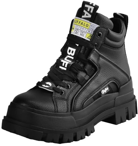 Buffalo Damen Aspha Nc Mid Sneaker, Schwarz, 40 EU