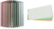 ACROPAQ - 12 x Ringbuch A4 - Ordner schmal & Limit Trennstreifen aus Karton, gelocht, 180 g/m², 5 Farben, 100 Stück