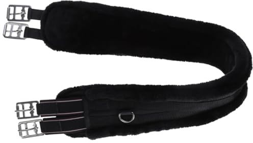 Covalliero Sangle de Selle avec Polaire Noire, 125 cm