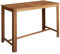 Bartisch und Hocker-Set 7-TLG. Akazienholz Massiv,246670