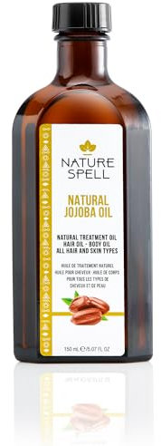 Nature Spell Jojoba Oil for Hair, Pre-Diluted Oil to Support Dry, Damaged Strands & Add Shine and Resilience, For All Types, Vegan, 150ml