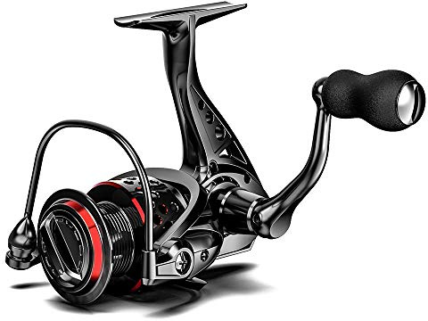 Ashconfish fiskerulle, sötvatten och saltvatten spinnrulle, levereras med 109 Yds flätlinje. Lätt kropp, 5: 0: 1 växelförhållande, 7+1 stål BB, max 8 kg koldrag, metallspole och handtag, CF6000