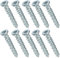 AERZETIX - C48379 - Satz von 10 Schraubanker betonschrauben ankerschrauben direkt für beton Ø7.5x52mm senkkopf konisch - mit abdruck stern T30 - direkte befestigung ohne dübel