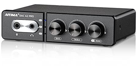 AIYIMA DACA2 PRO Gaming DAC Amplificateur de casque Hub USB Mini stéréo Hi-Fi Décodeur optique/coaxial vers RCA/AUX 3,5 mm pour PS5 Desktop Gaming