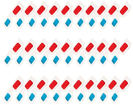 Gafas de papel 3D, gafas de anaglifo 3D, de anaglifo 3D, de cartón 3D, de película 3D, de película 3D, marco para niños, desechables, 41 x 4 cm,