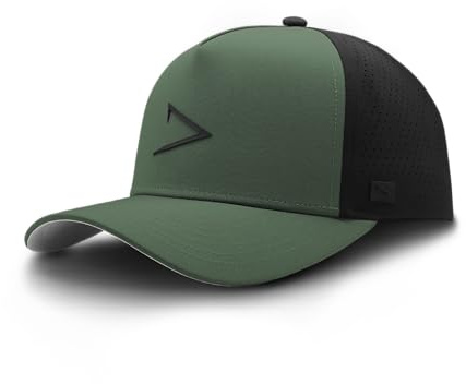 apol Premium Cap - Cloud Trucker - 100% wasserfest, atmungsaktiv, langlebig, Qualität - Snapback - Einheitsgröße - Oliv/Schwarz