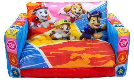 Paw Patrol Mini-Sofa, 2-in-1, aufblasbares Sofa und Liege, zusammenklappbarer Kleinkindstuhl, Bett, Sessel für Schlafzimmer, Spielzimmer