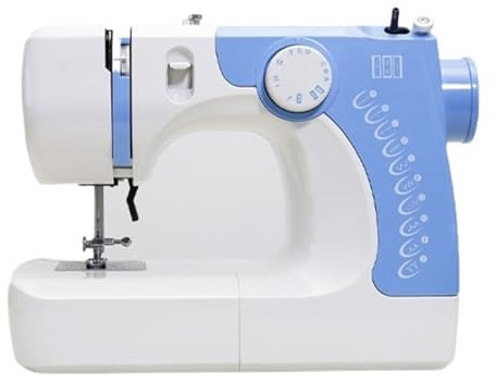 Automatisk Elektronisk Bärbar Multifunktionell Symaskin Elektrisk Skrivbordsficka Liten Hemsymaskin(Blue)