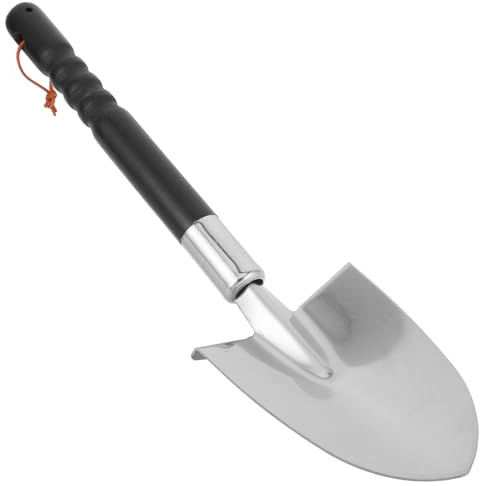 GARVALON Paletta per Stufa in Acciaio Inox Resistente 19 Impugnatura Ergonomica Rastrello per Cenere per Barbecue a Carbone e Accessorio per Stufa a Legna per Pulizia Braciere e