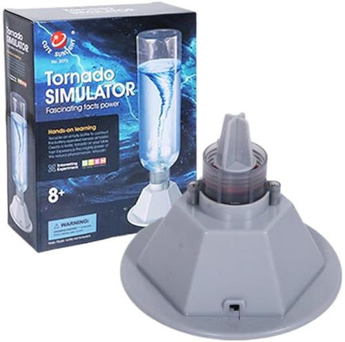 DAGLLGEW Tornado Maker Science Kit Tornado Giocattolo a Batteria, ricicla Una Bottiglia Vuota per Costruire Il creatore per Ragazzi e Ragazze dagli 8 Anni in su Giocattoli per Bambini Lampada