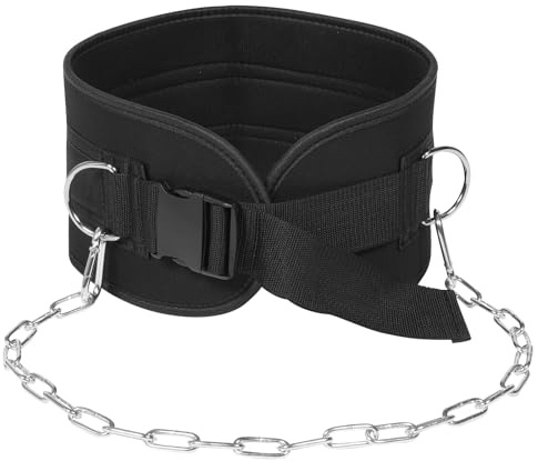 Veemoon Ceinture de Musculation Chaîne pour Entraînement Force, Dips et Traction, Maintien Lombaire Élastique, Ceinture Lestage pour Exercices Fitness