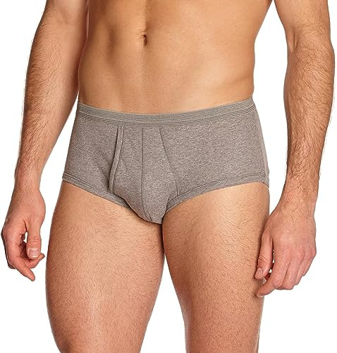 Eminence - Slip Taille Haute Ouvert Pur Coton Premium - Taille : 5 - Couleur : Gris foncé chiné