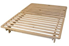KD Frames Ekko Platform Bed - Twin XL Bed Frame - Unfinished Wood Bed Frame - Natural, Minimalist Bed - Floating Bed Design - Easy Assembly, No Box Spring Needed - Solid Wood Twin XL Platform Bed