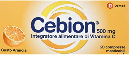 Cebion 500 mg - carenza di Vitamina C 20 compresse masticabili gusto arancia