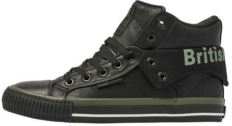 British Knights - ROCO, Zapatillas Altas Hombre, Negro (Black/Khaki/White/Black 08), 42 EU