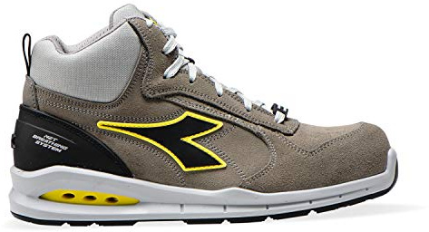 Utility Diadora Herr Run Net Airbox Mid S3 SRC fritik-sko, C8700 vindgrå vindgrå - 48 EU