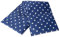 Cojín de semillas de colza de 4 cámaras, 20 x 60 cm, grande, estrellas azules, cojín de calor y cojín de frío