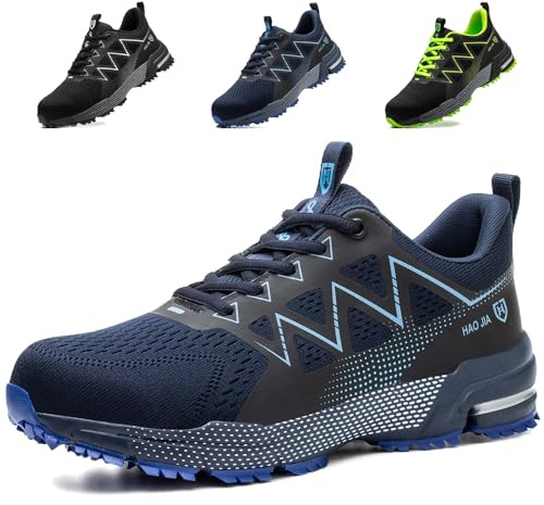 Safety Trainers Mens Womens Lightweight Breathable Steel Toe Cap Safety Shoes Non Slip Work Boots Construction Industrial Sneakers