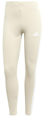 adidas Women's Essentials 3-Stripes Cotton Leggings Tights, Wonder Alumina/White, XL