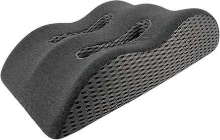 JISADER Cuscino di Supporto per Le Gambe, Cuscino di Supporto per Le Gambe rialzato in Memory Foam per gonfiore, Gambe, Lettura, Sonno, Riposo, Grigio Scuro