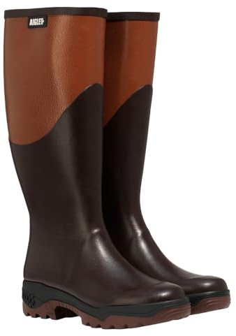 Aigle PARCOURS 2 – Bottes en Caoutchouc anti-fatigue Femme | Idéales chasse, travail et agriculture | Confort longue durée | 100% imperméables | Fabriqué en France